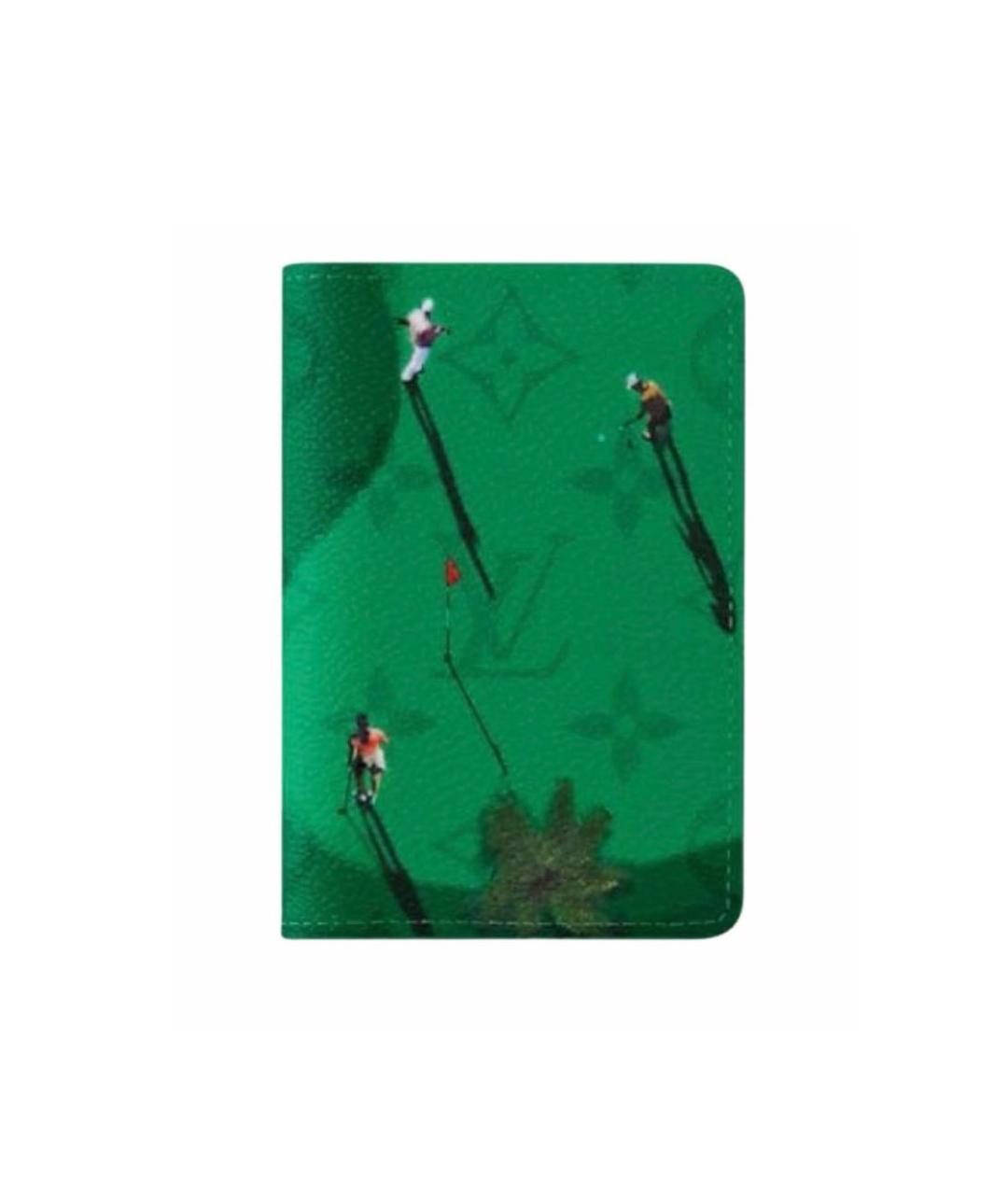 LOUIS VUITTON Зеленый кардхолдер, фото 5