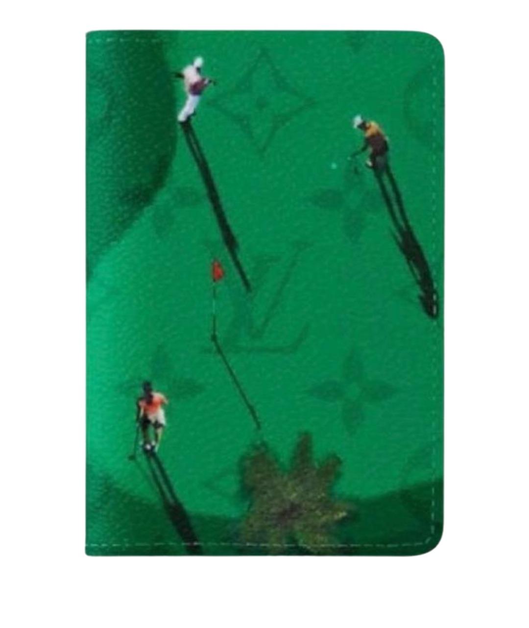 LOUIS VUITTON Зеленый кардхолдер, фото 1