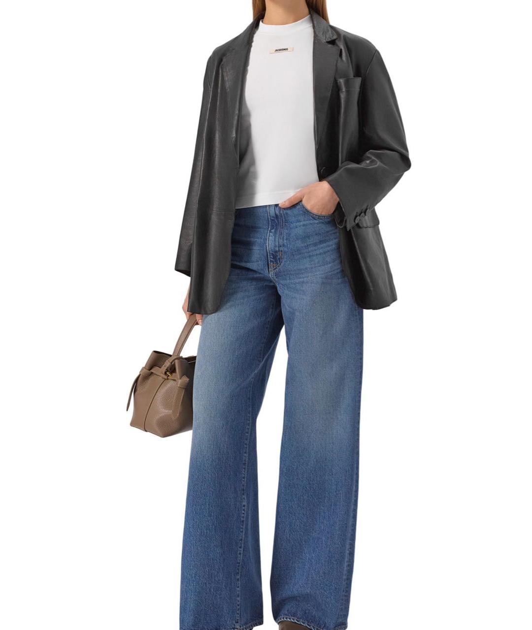 JACQUEMUS Белая хлопковая футболка, фото 3