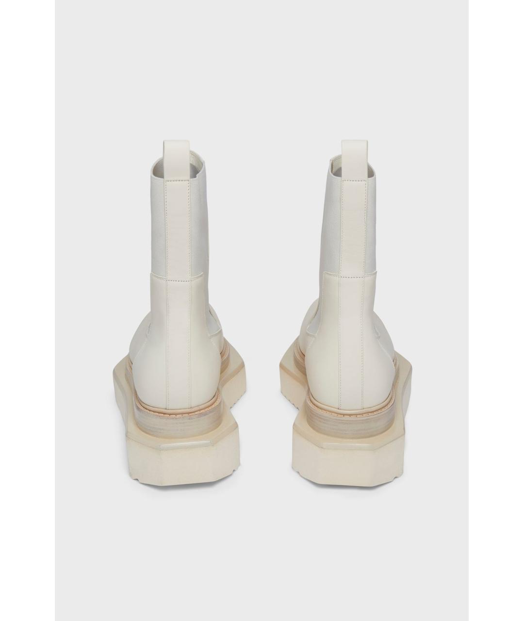 RICK OWENS Бежевые кожаные ботинки, фото 4