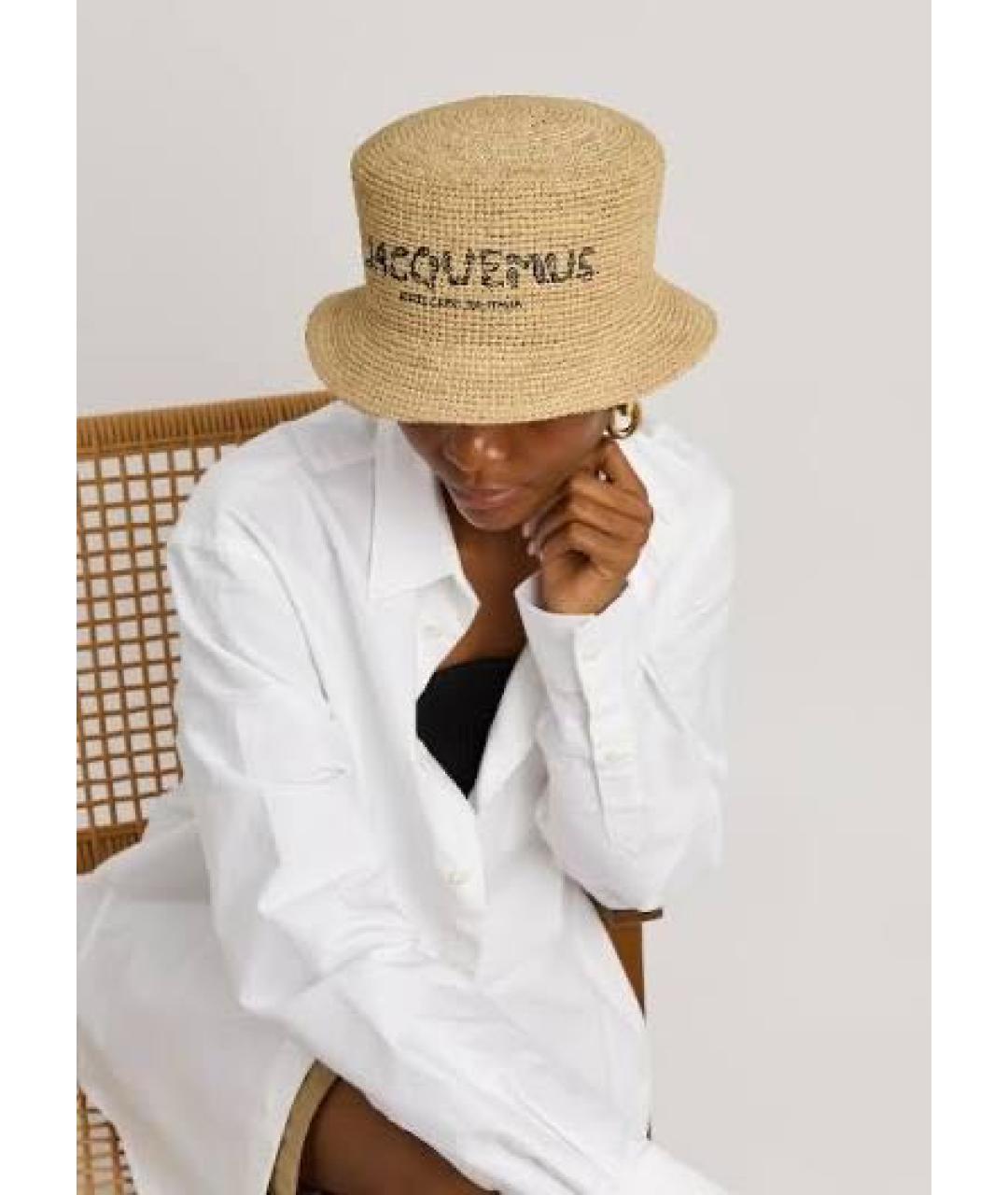 JACQUEMUS Бежевая панама, фото 2