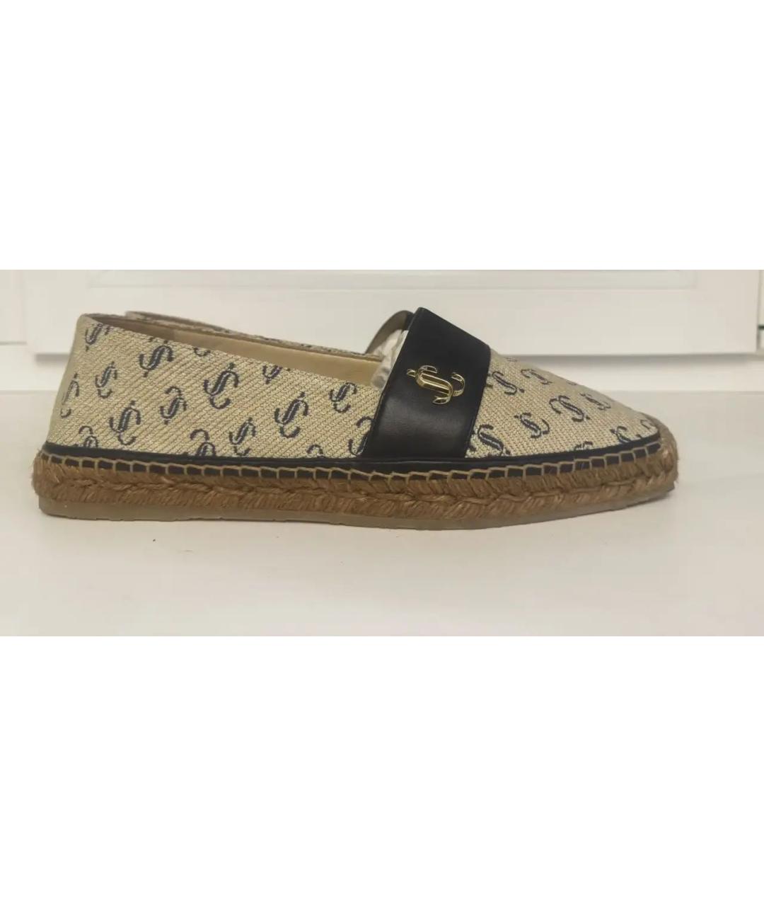 JIMMY CHOO Бежевые кожаные эспадрильи, фото 7