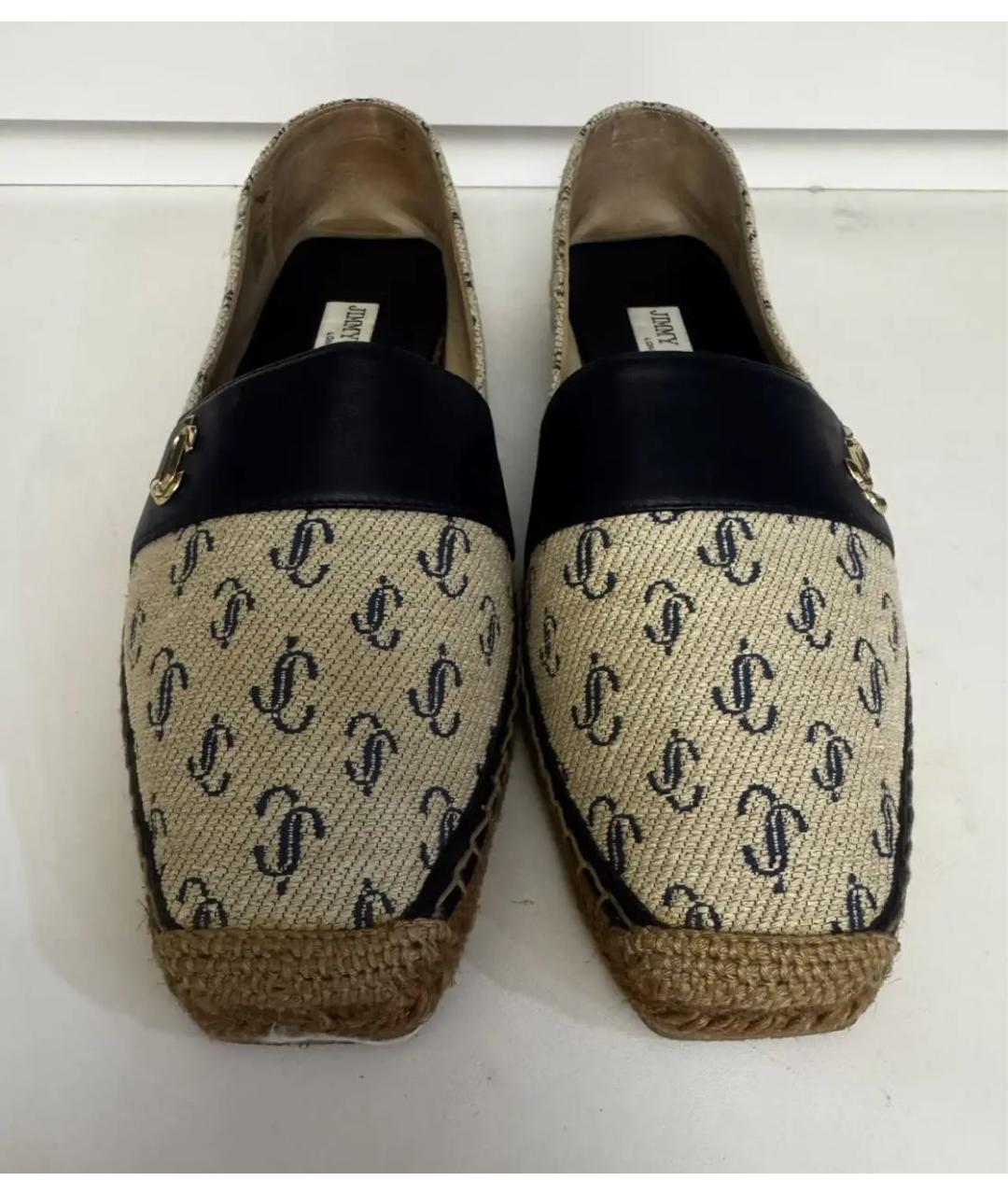 JIMMY CHOO Бежевые кожаные эспадрильи, фото 2