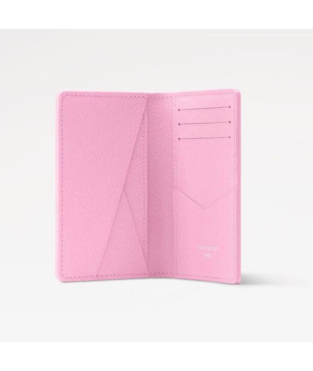 LOUIS VUITTON Розовый кошелек, фото 2