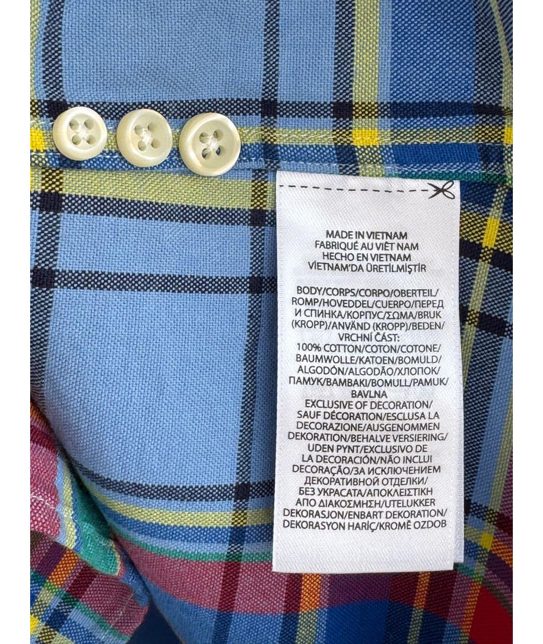 POLO RALPH LAUREN Мульти хлопковая кэжуал рубашка, фото 6