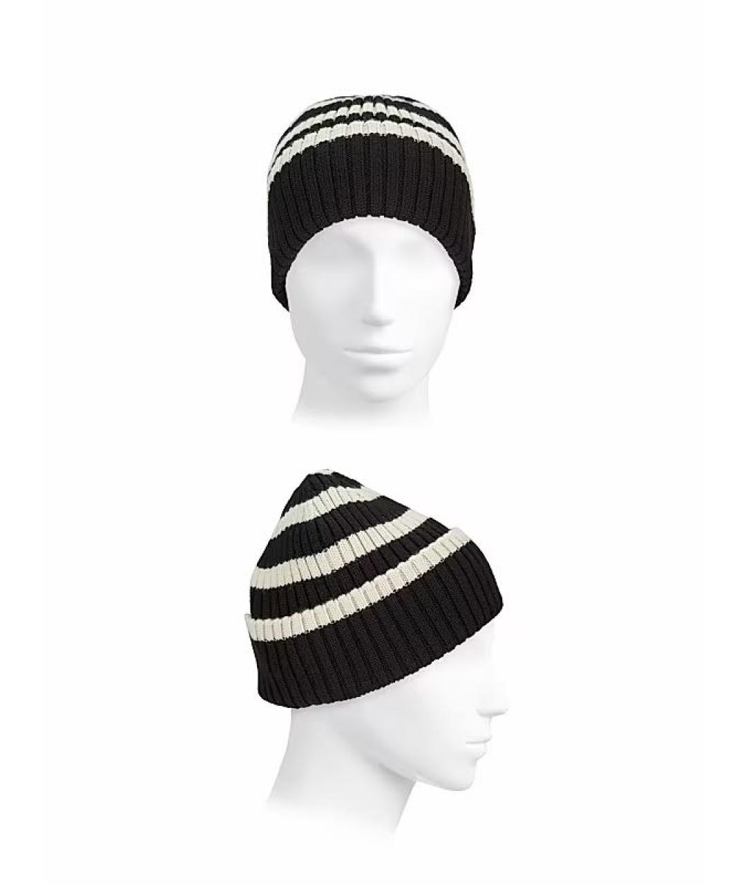 TOTEME Черная шерстяная шапка, фото 3