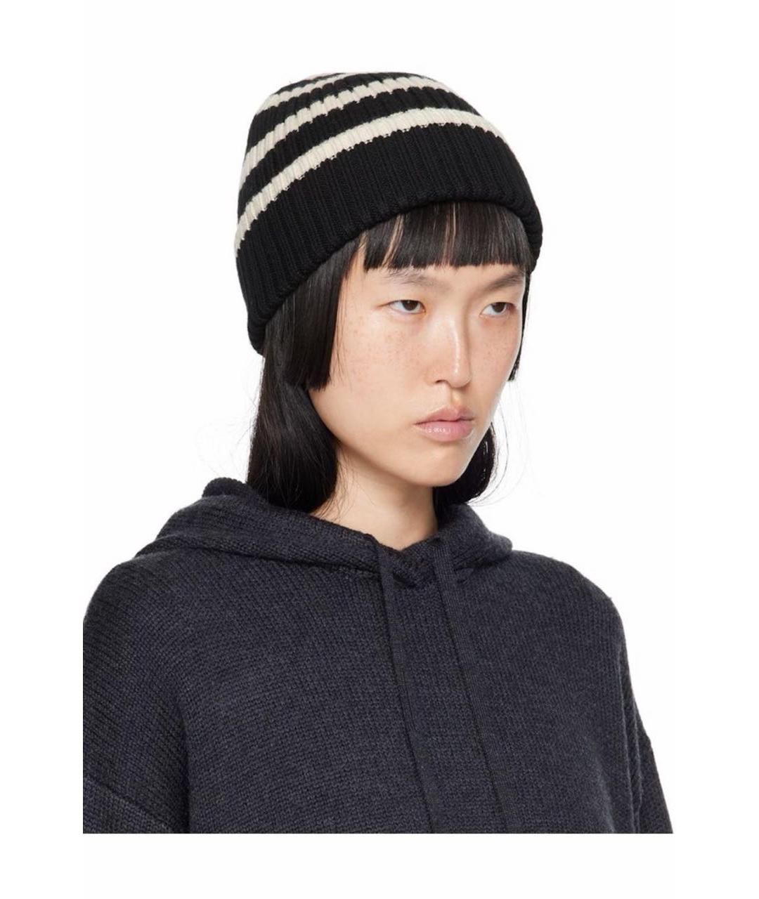 TOTEME Черная шерстяная шапка, фото 4