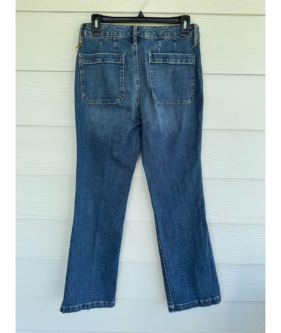 RALPH LAUREN Синие хлопко-эластановые джинсы клеш, фото 6