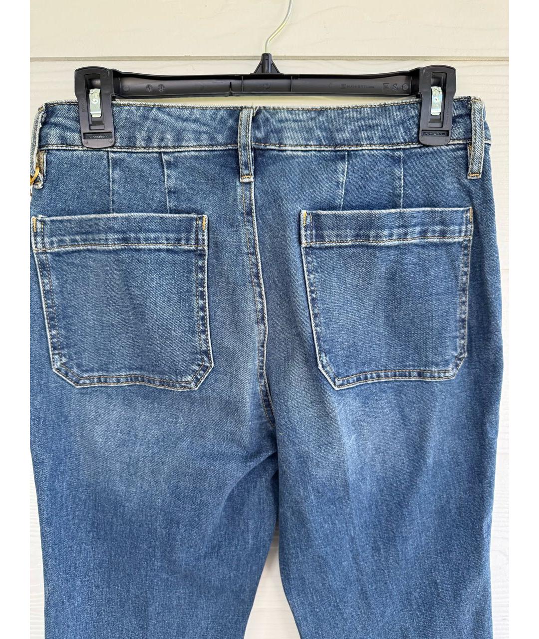 RALPH LAUREN Синие хлопко-эластановые джинсы клеш, фото 7