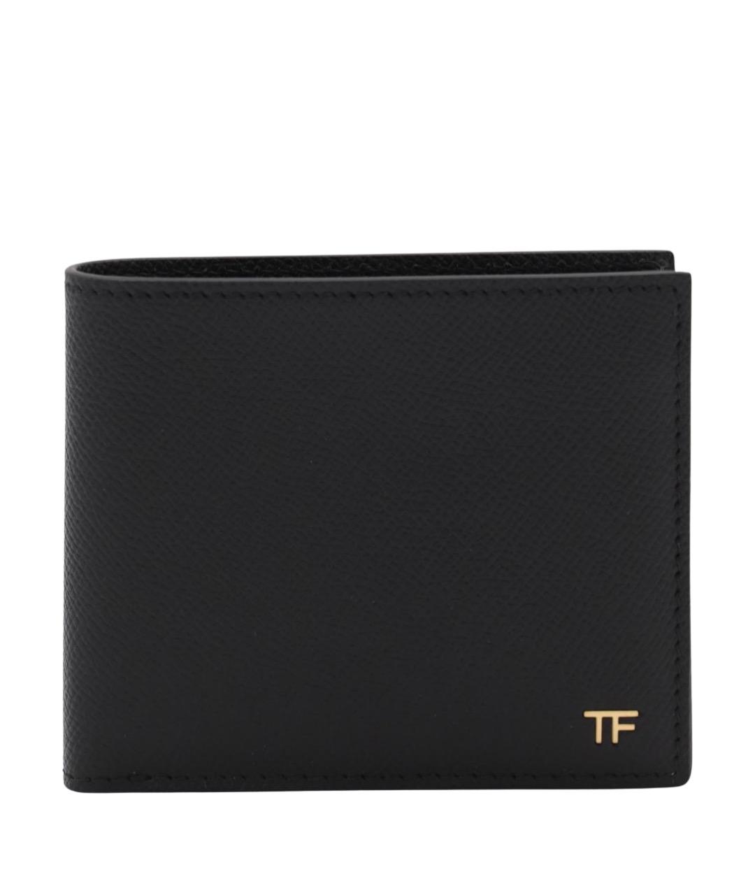 TOM FORD Черный кожаный кошелек, фото 1