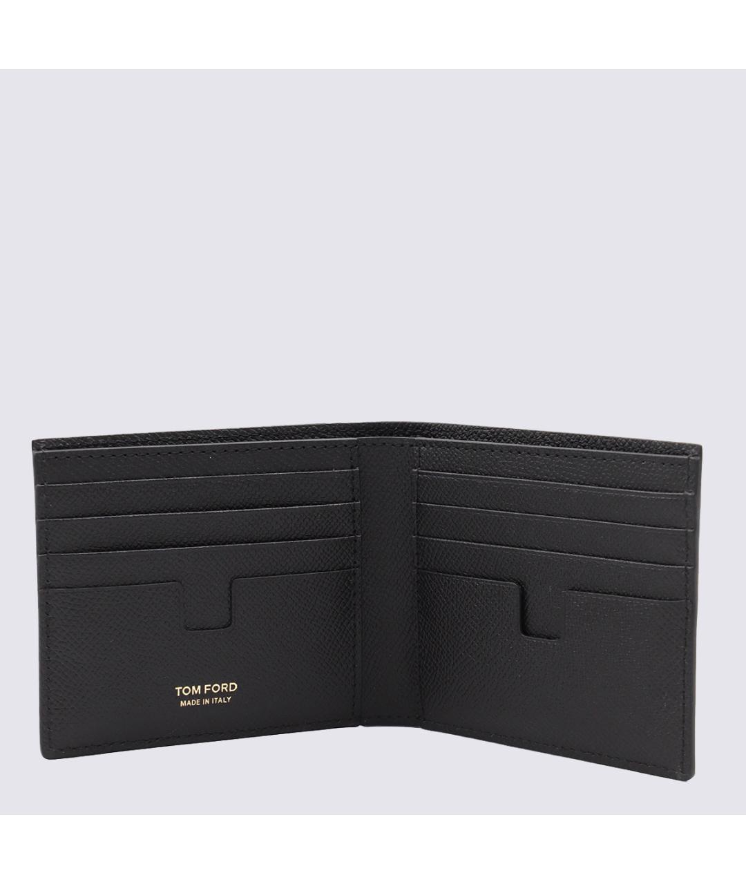 TOM FORD Черный кожаный кошелек, фото 3