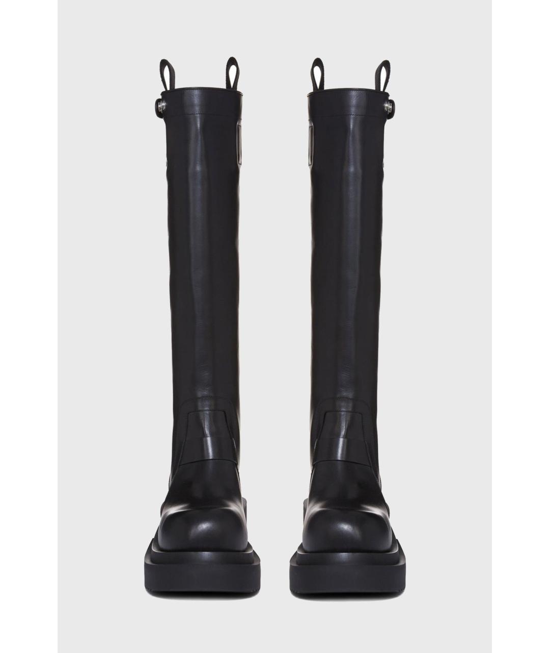 RICK OWENS Черные кожаные сапоги, фото 2