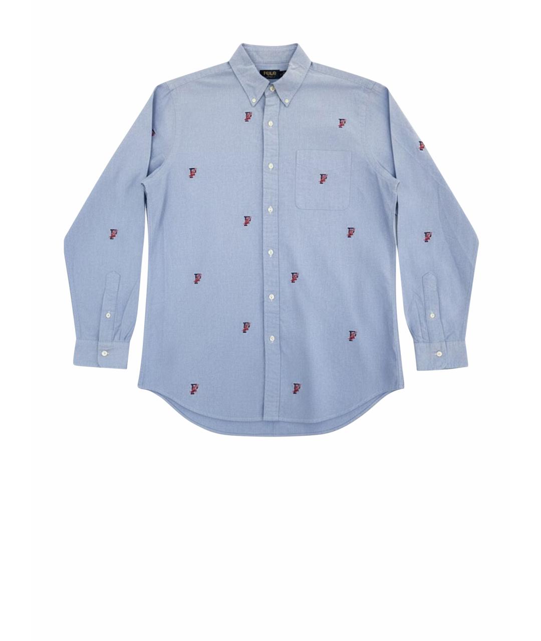 POLO RALPH LAUREN Голубая хлопковая кэжуал рубашка, фото 1