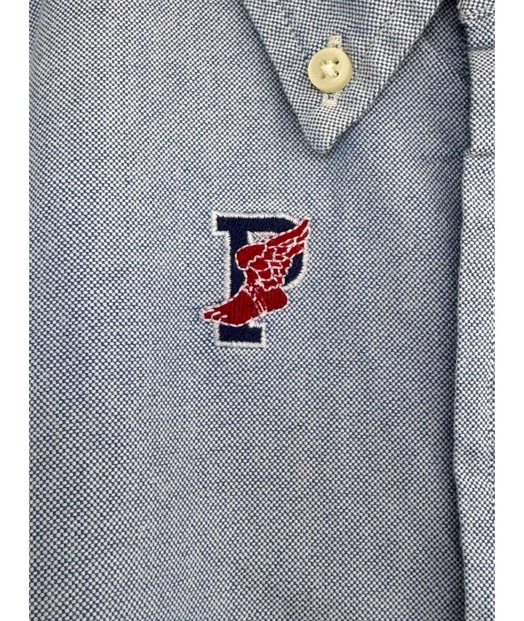 POLO RALPH LAUREN Голубая хлопковая кэжуал рубашка, фото 8