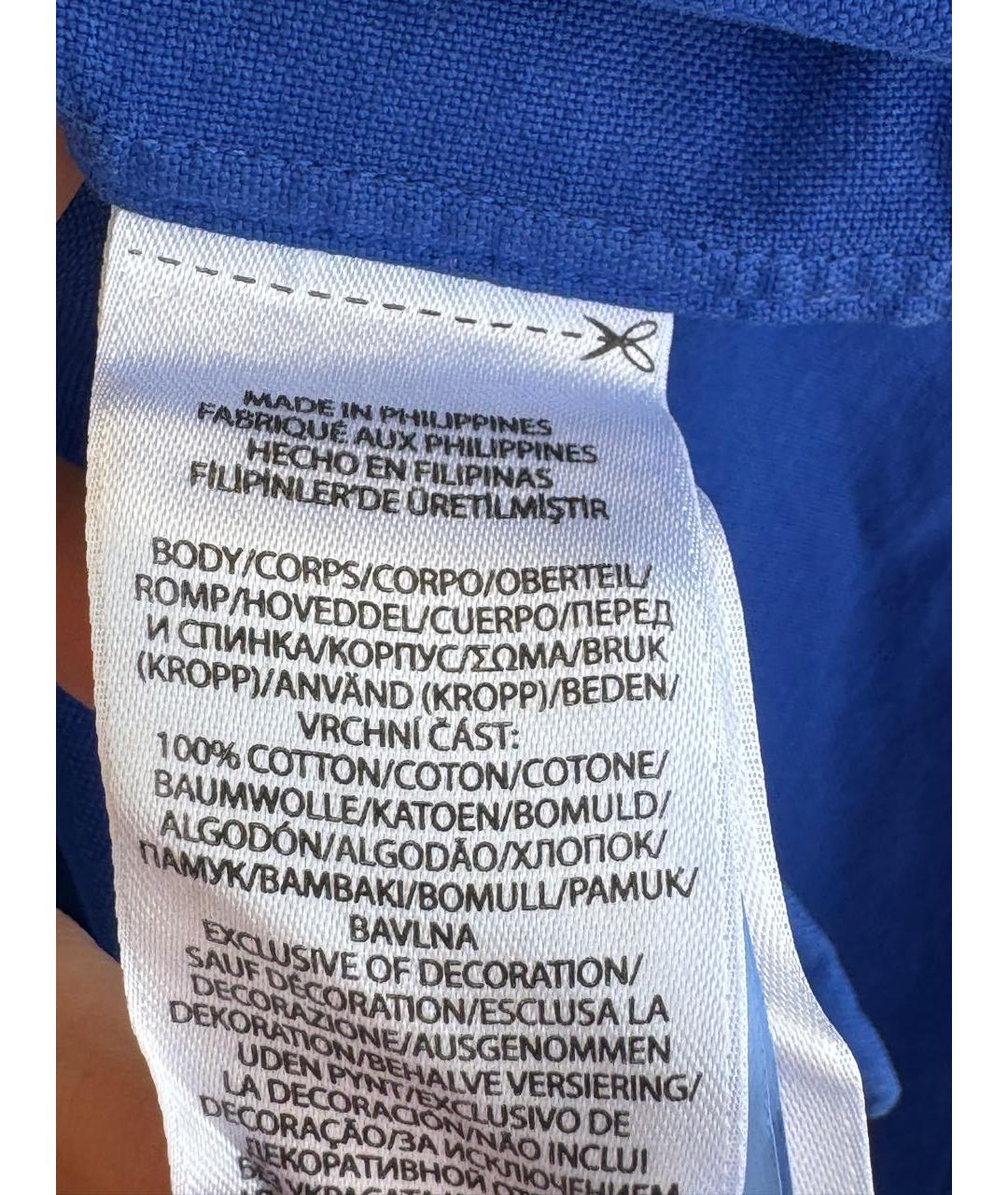 POLO RALPH LAUREN Синяя хлопковая кэжуал рубашка, фото 7