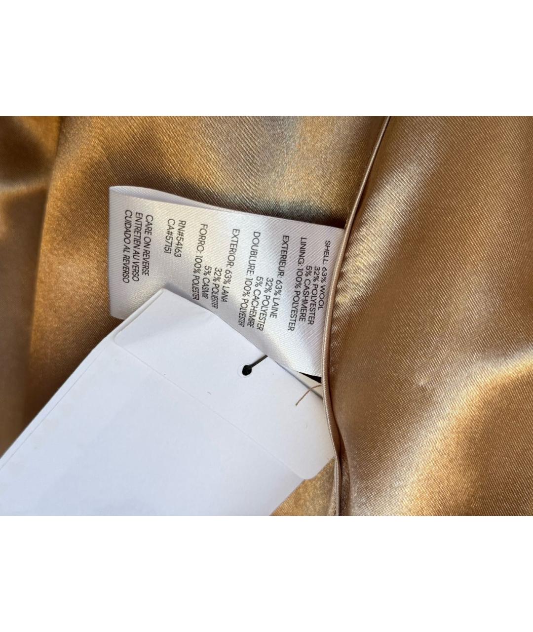 CALVIN KLEIN Бежевое шерстяное пальто, фото 7