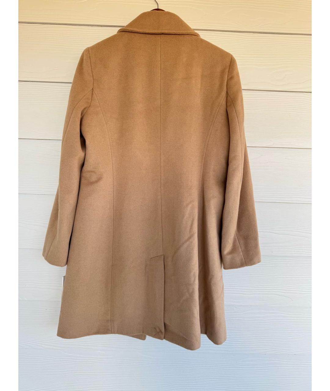 CALVIN KLEIN Бежевое шерстяное пальто, фото 6