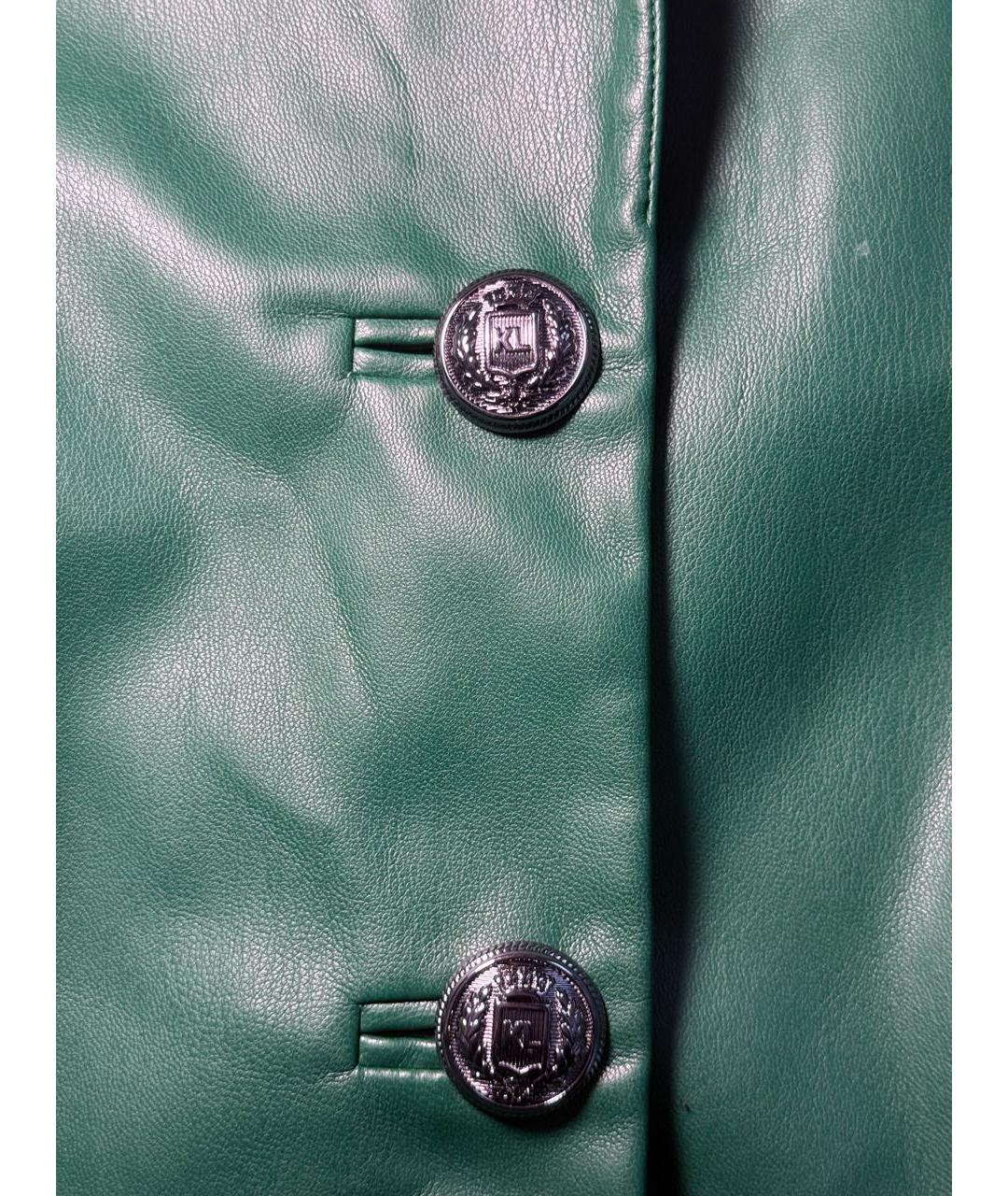 KARL LAGERFELD Зеленый полиуретановый жакет/пиджак, фото 4