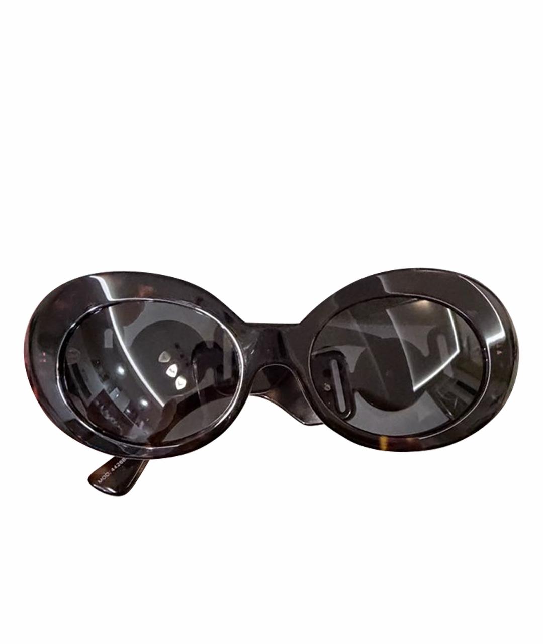 VALENTINO Черные пластиковые солнцезащитные очки, фото 1