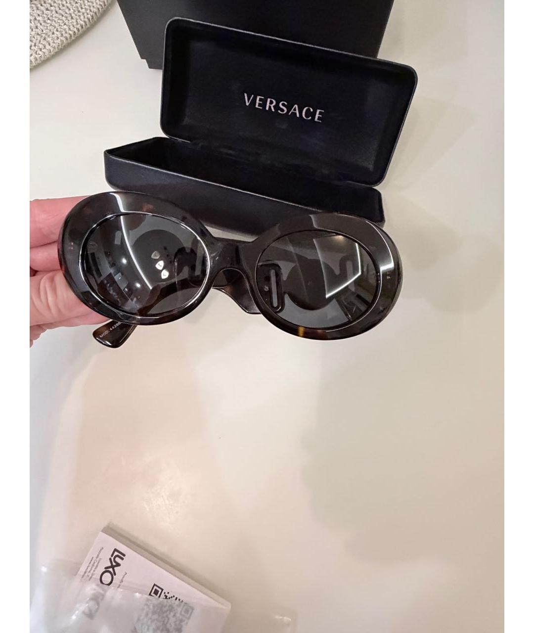 VALENTINO Черные пластиковые солнцезащитные очки, фото 9