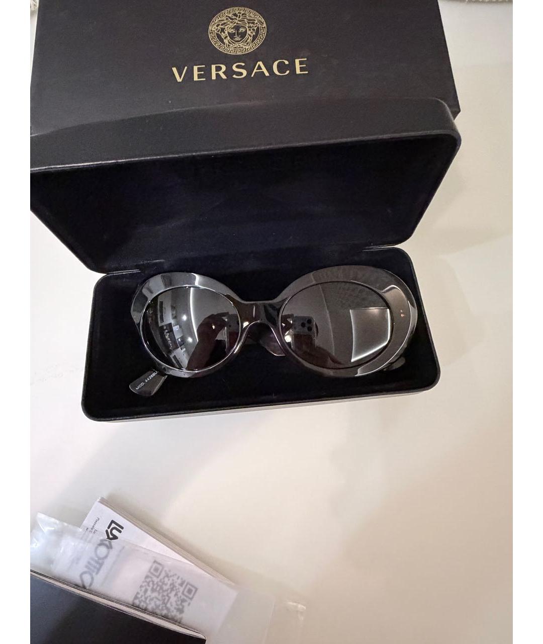 VALENTINO Черные пластиковые солнцезащитные очки, фото 7