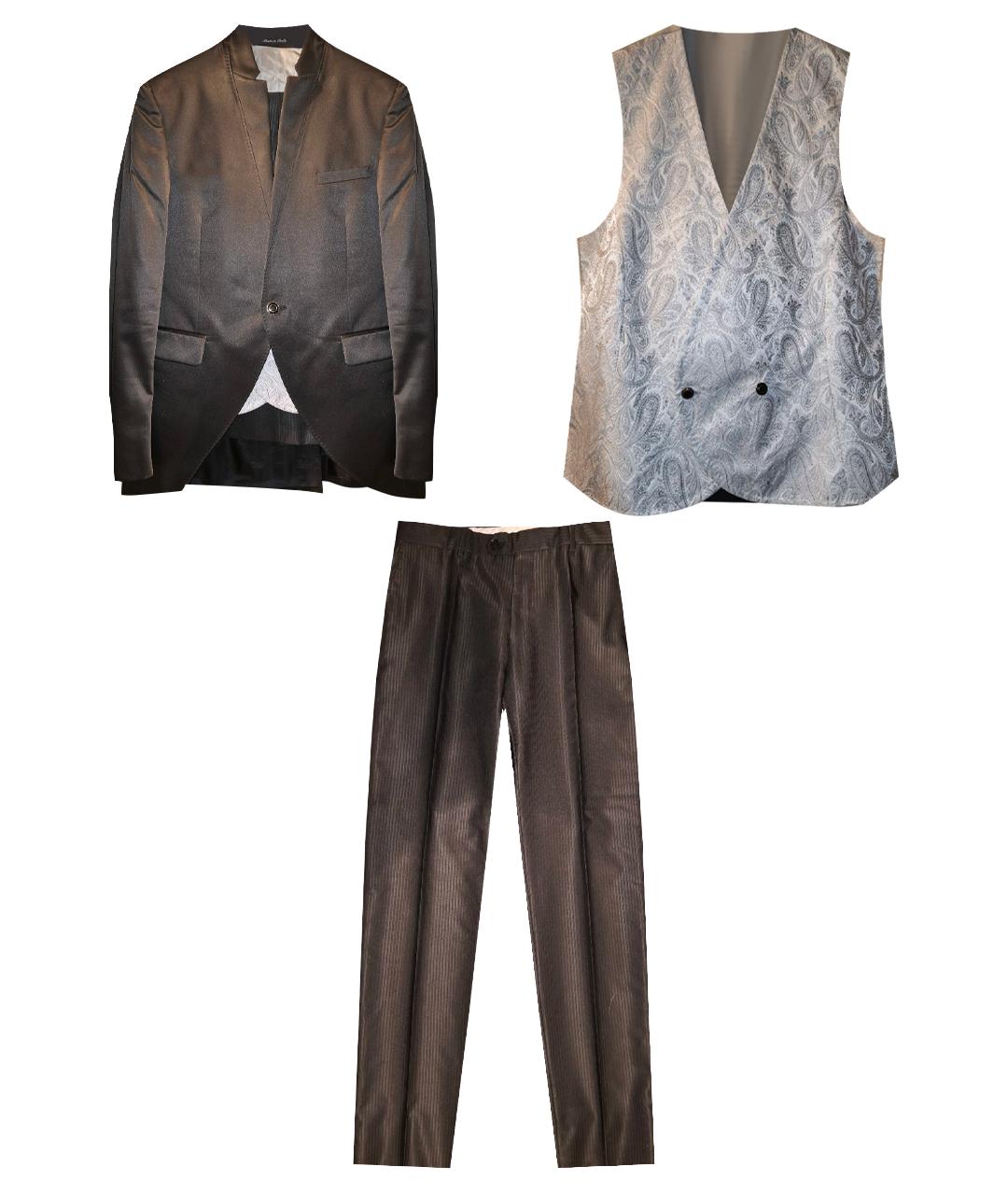 PAL ZILERI Черный костюм-тройка, фото 1