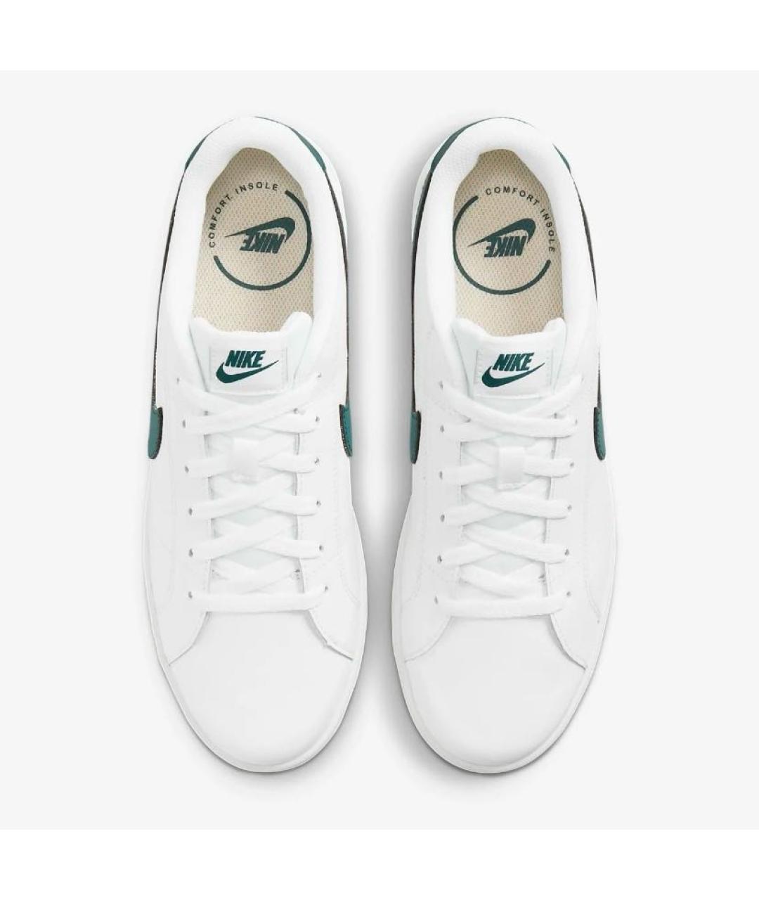 NIKE Белые кожаные кроссовки, фото 2