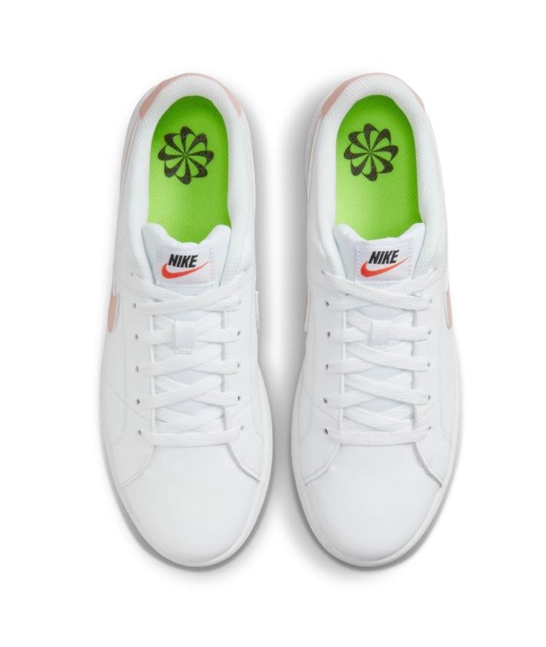 NIKE Белые кожаные кроссовки, фото 6