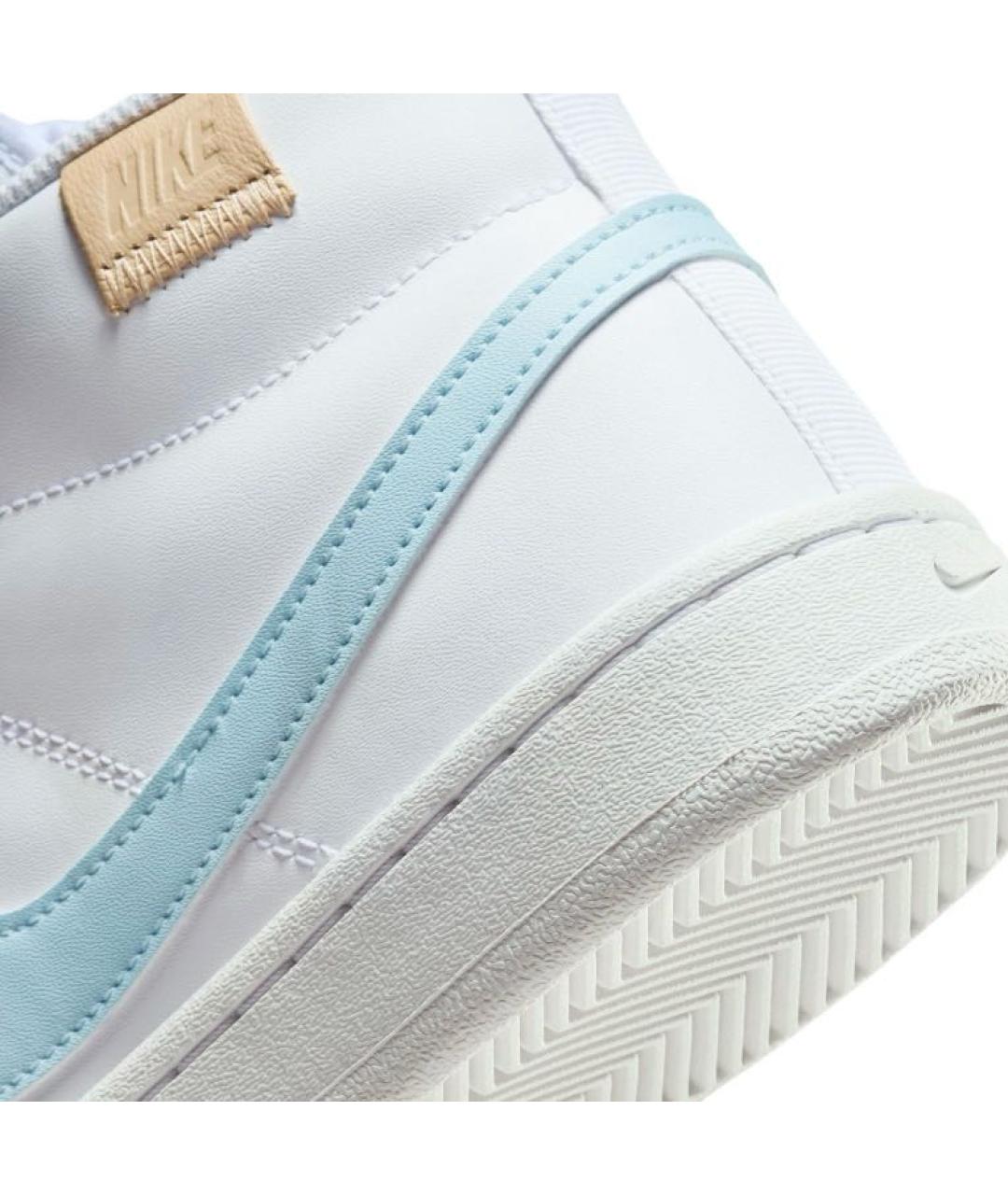 NIKE Белые кожаные кроссовки, фото 6