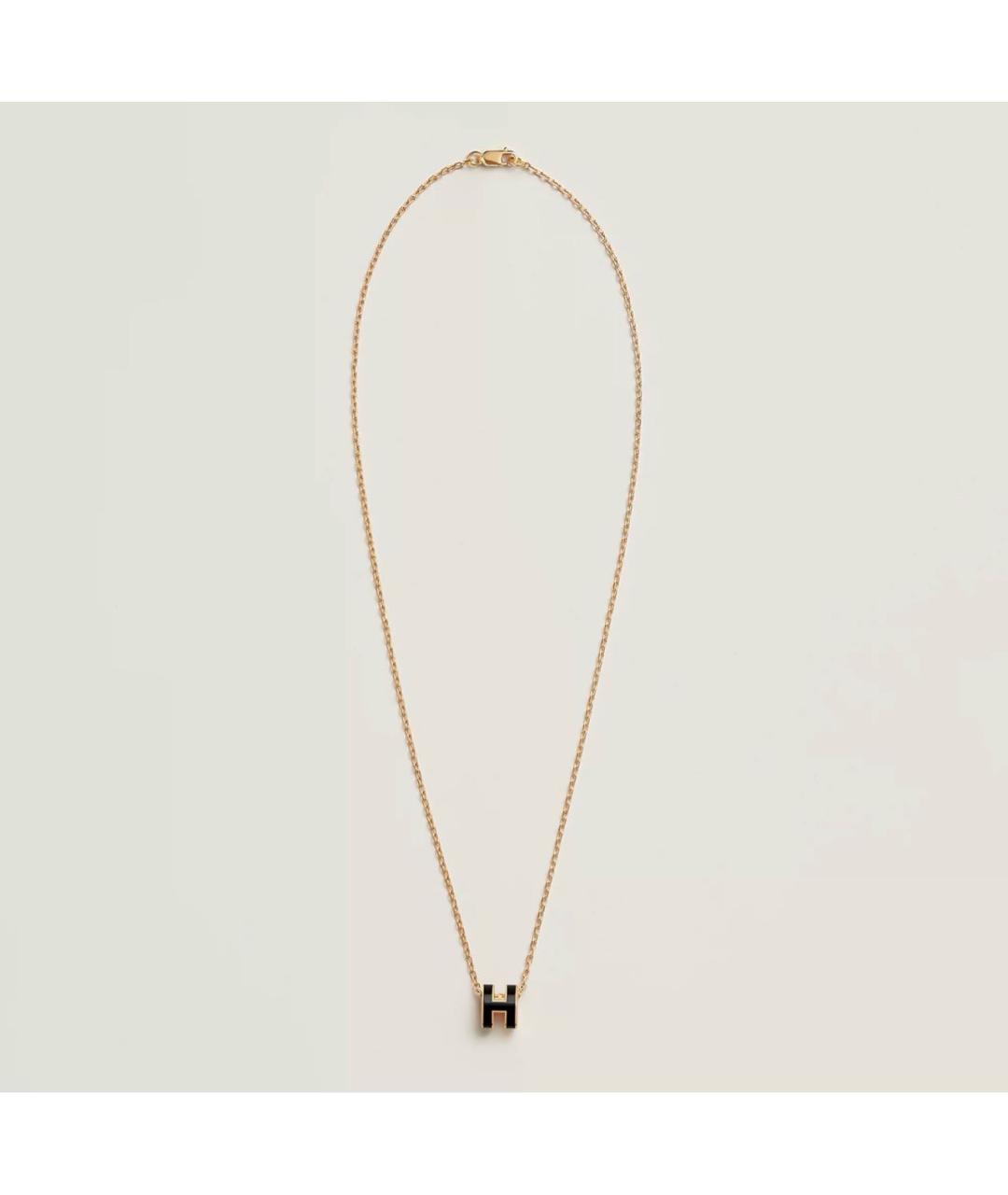 HERMES Черная металлическая подвеска, фото 2