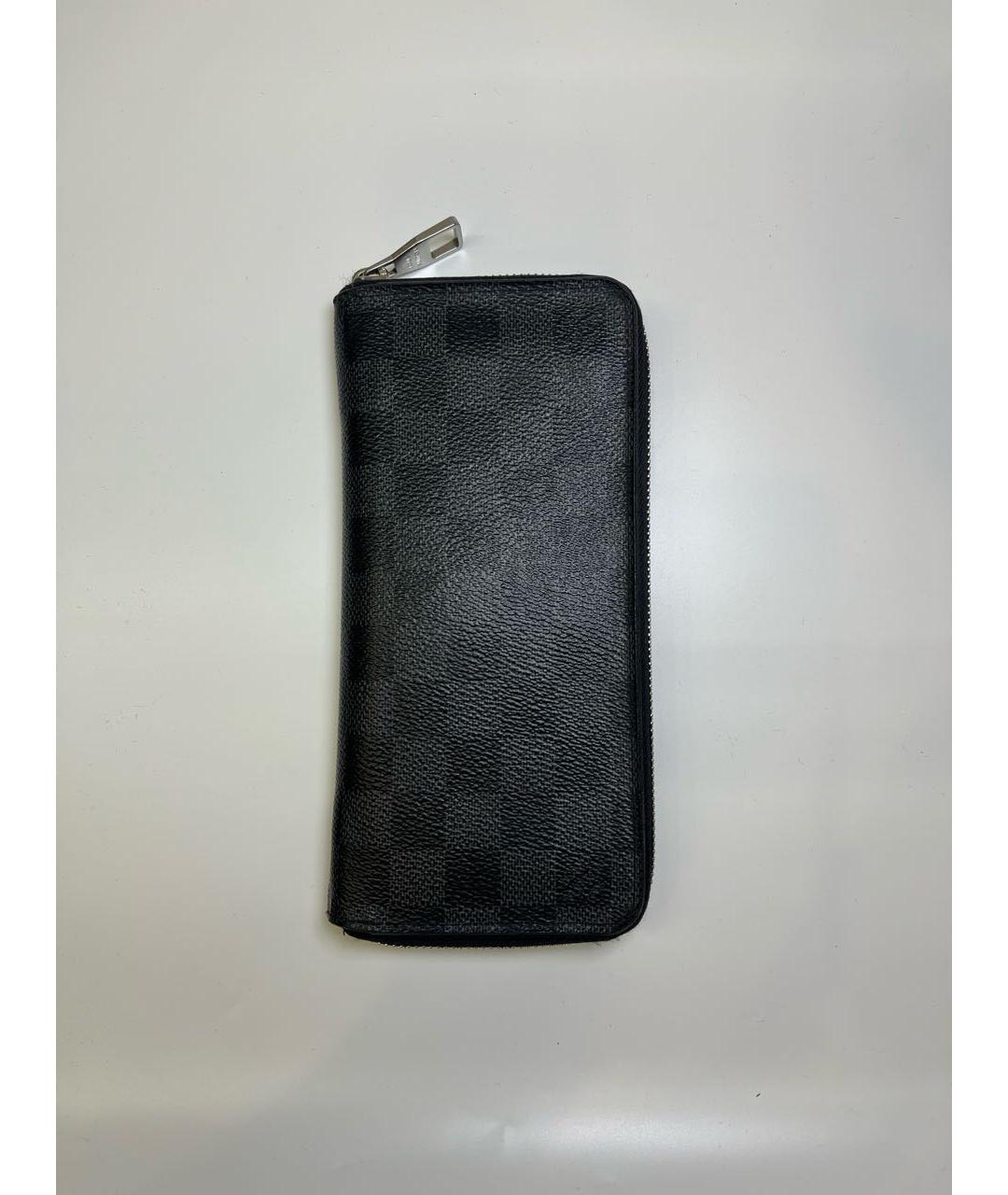 LOUIS VUITTON Антрацитовый кошелек, фото 2