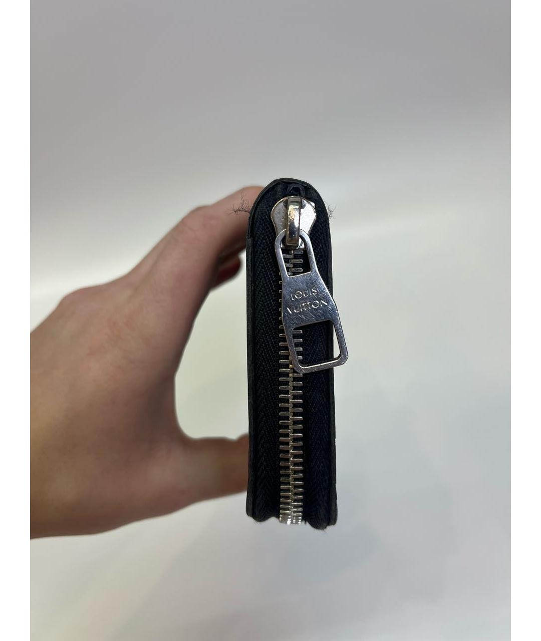 LOUIS VUITTON Антрацитовый кошелек, фото 3