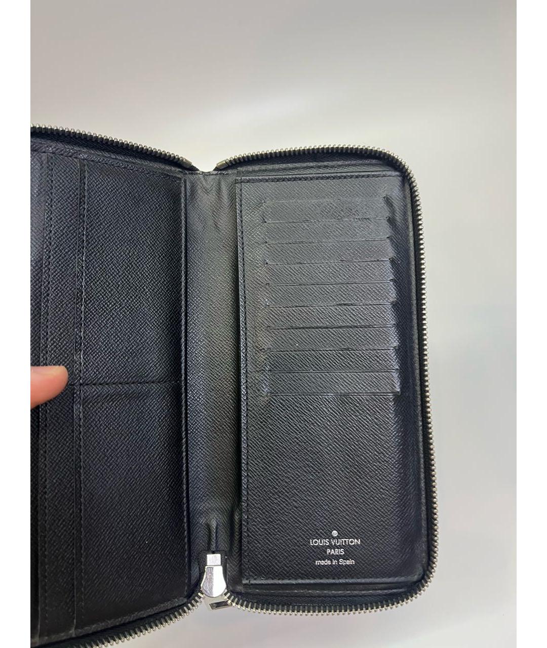 LOUIS VUITTON Антрацитовый кошелек, фото 6