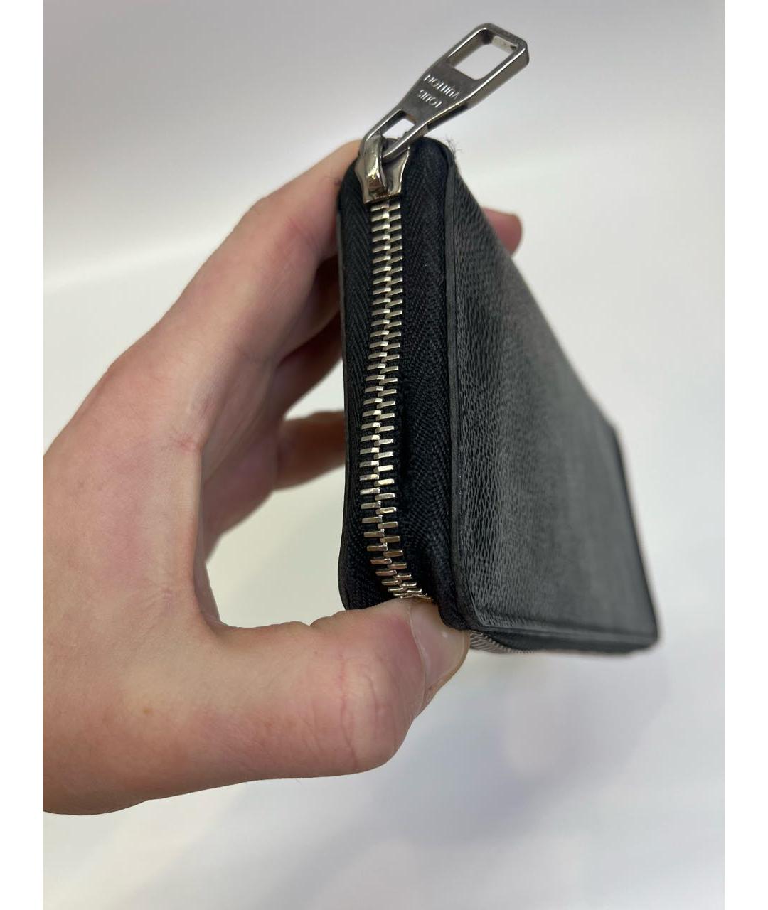 LOUIS VUITTON Антрацитовый кошелек, фото 8