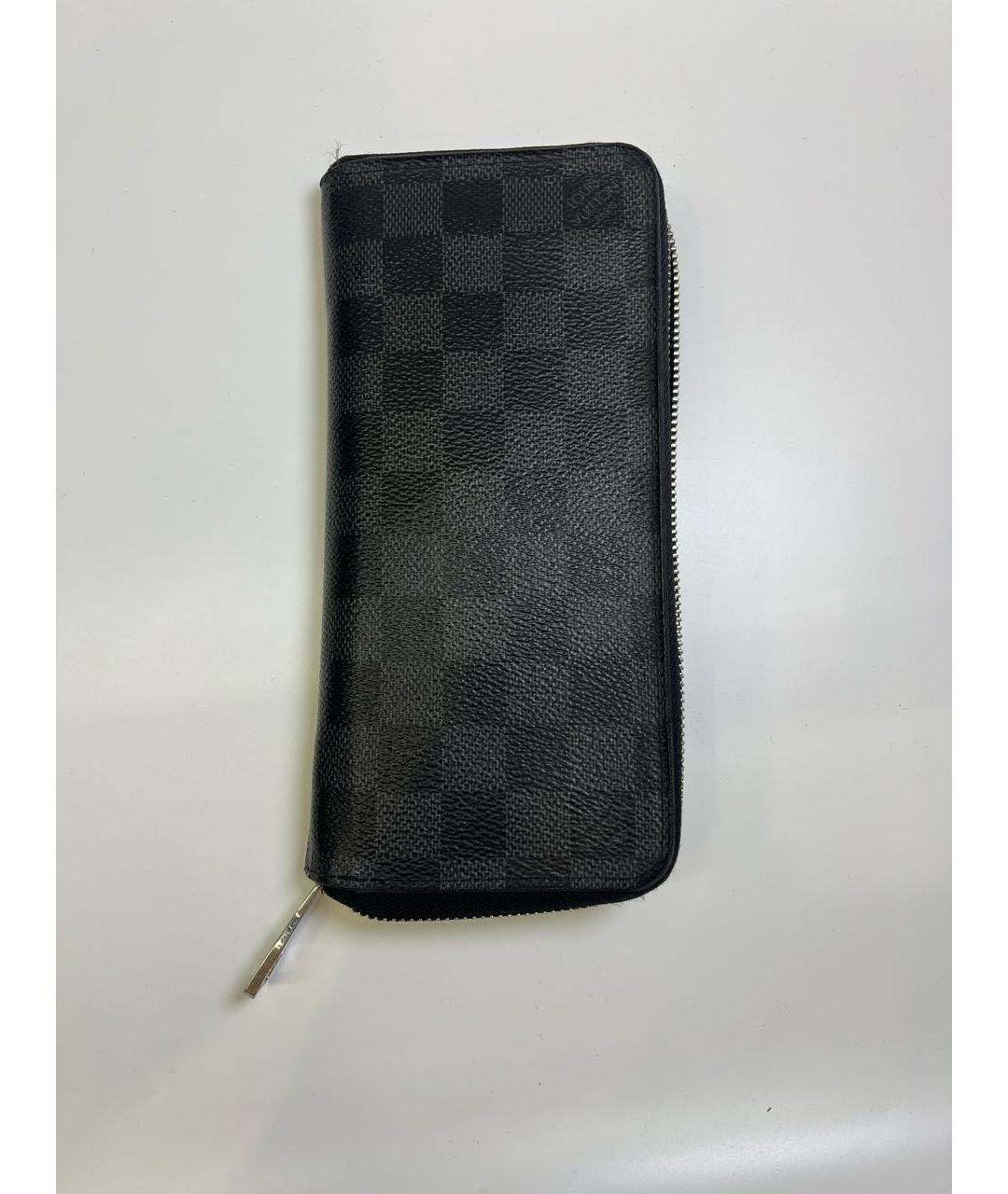 LOUIS VUITTON Антрацитовый кошелек, фото 9