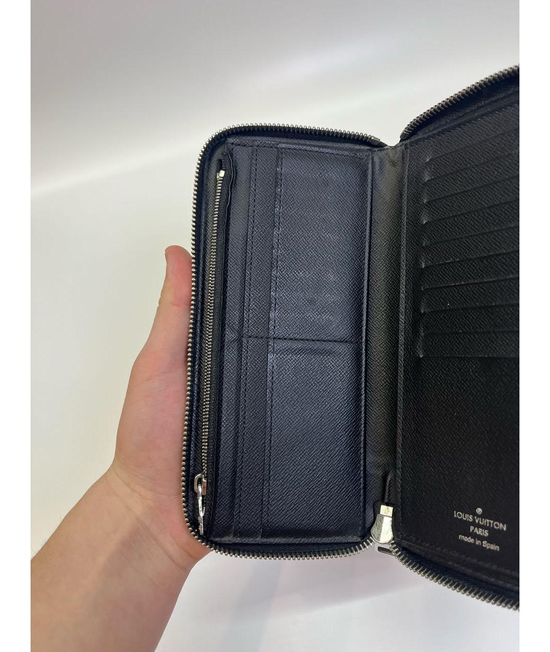 LOUIS VUITTON Антрацитовый кошелек, фото 5