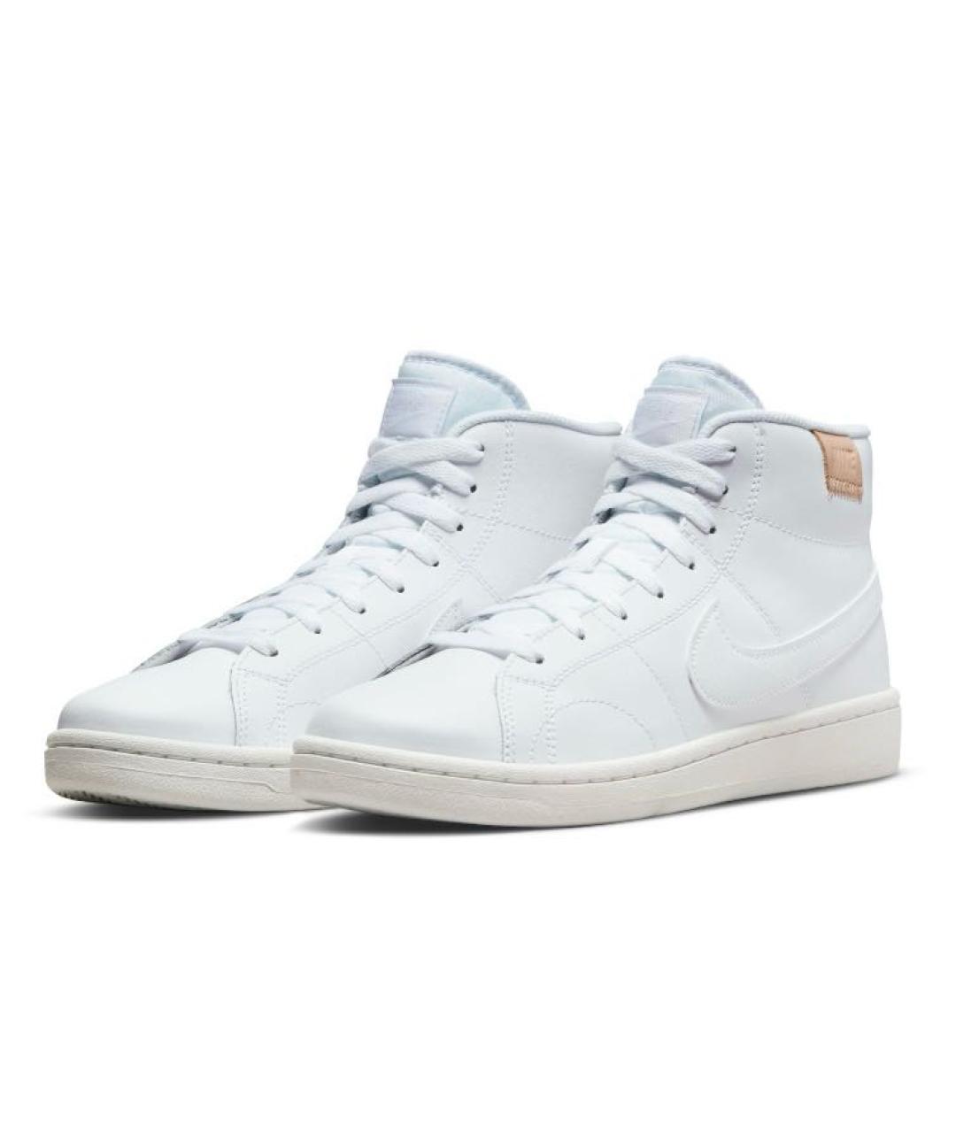 NIKE Белые кожаные кроссовки, фото 2