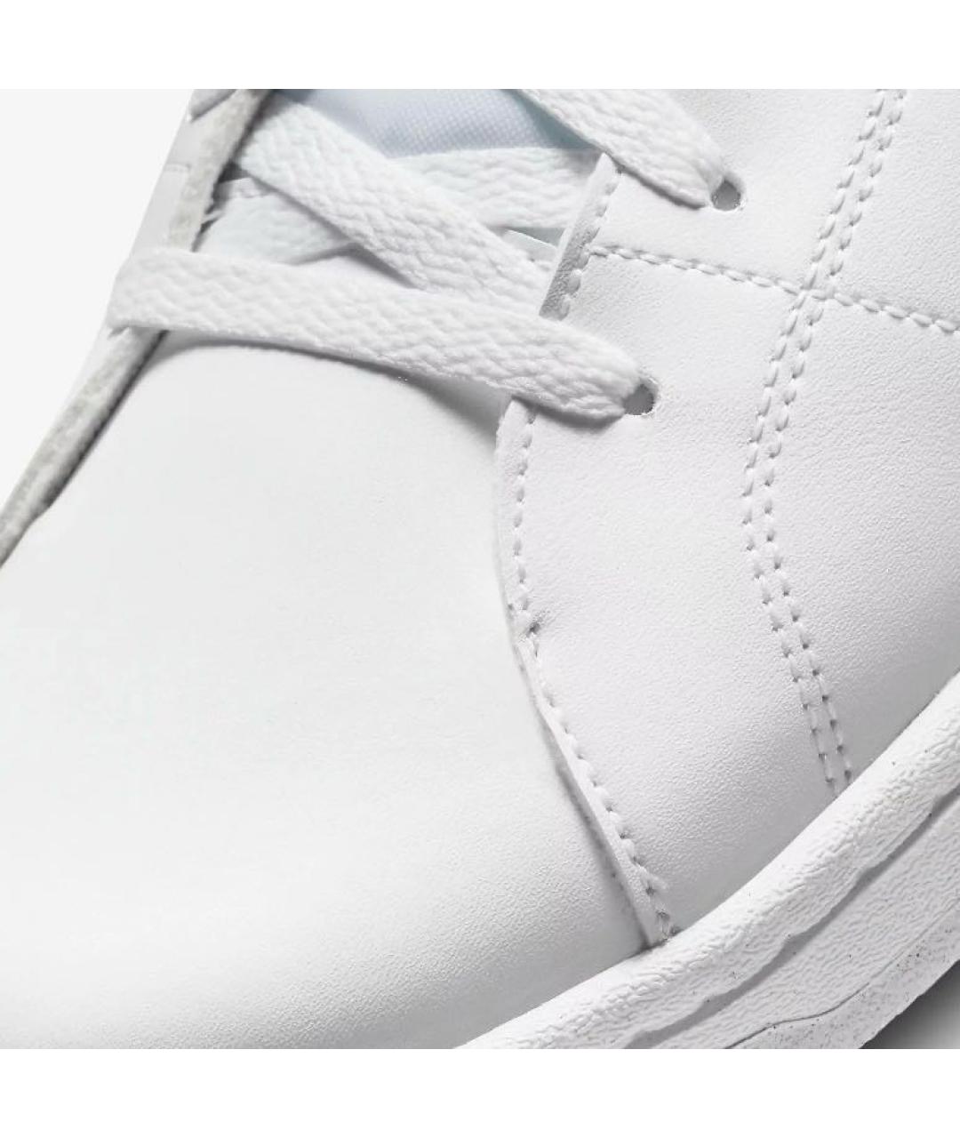 NIKE Белые кожаные кроссовки, фото 4