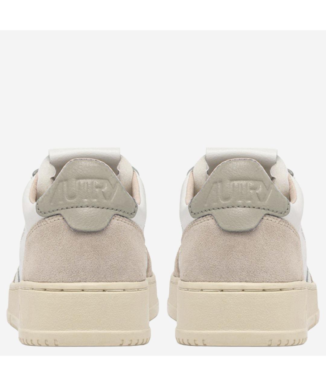 AUTRY Бежевые кожаные низкие кроссовки / кеды, фото 4