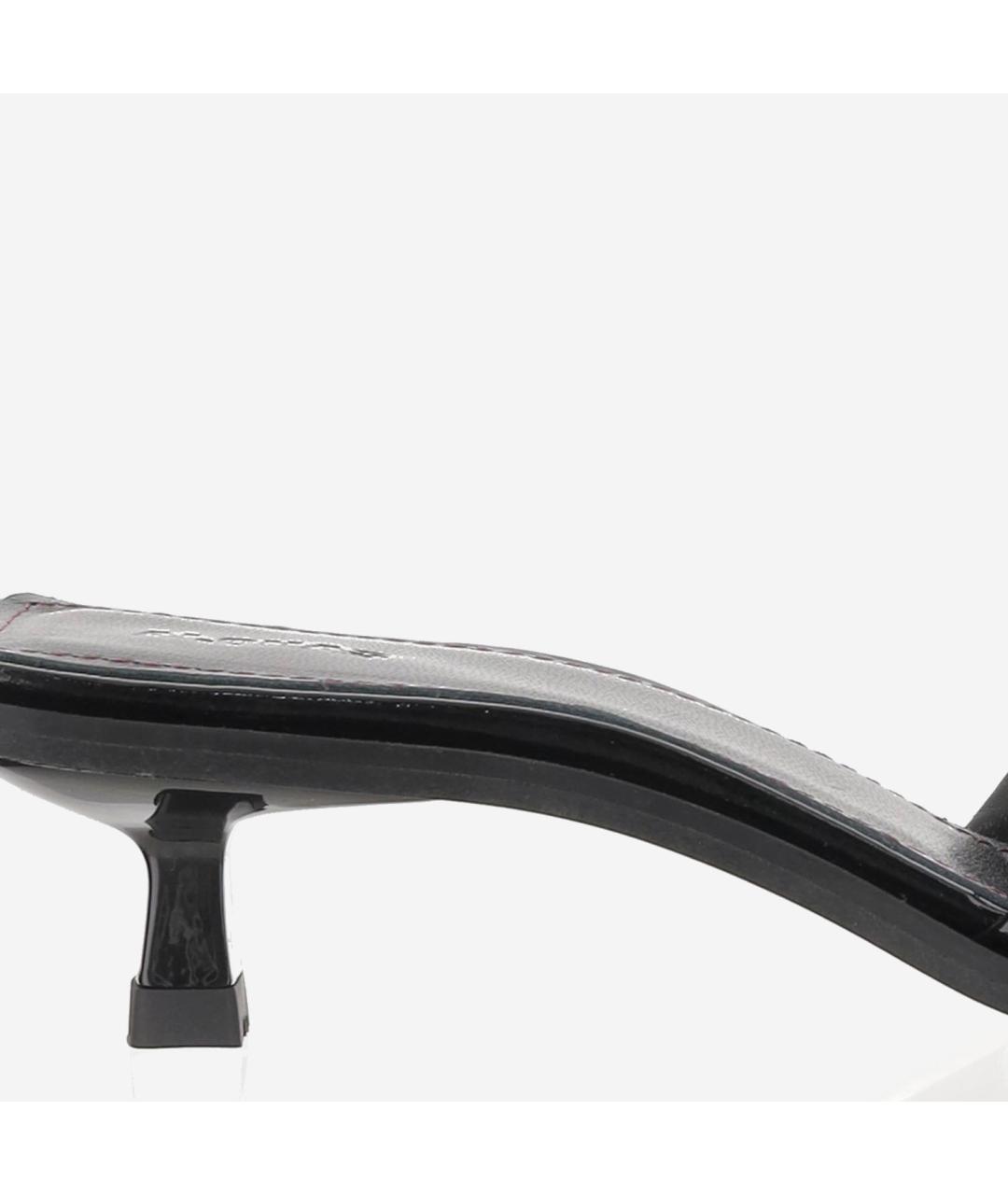 ALOHAS Черные кожаные мюли, фото 5