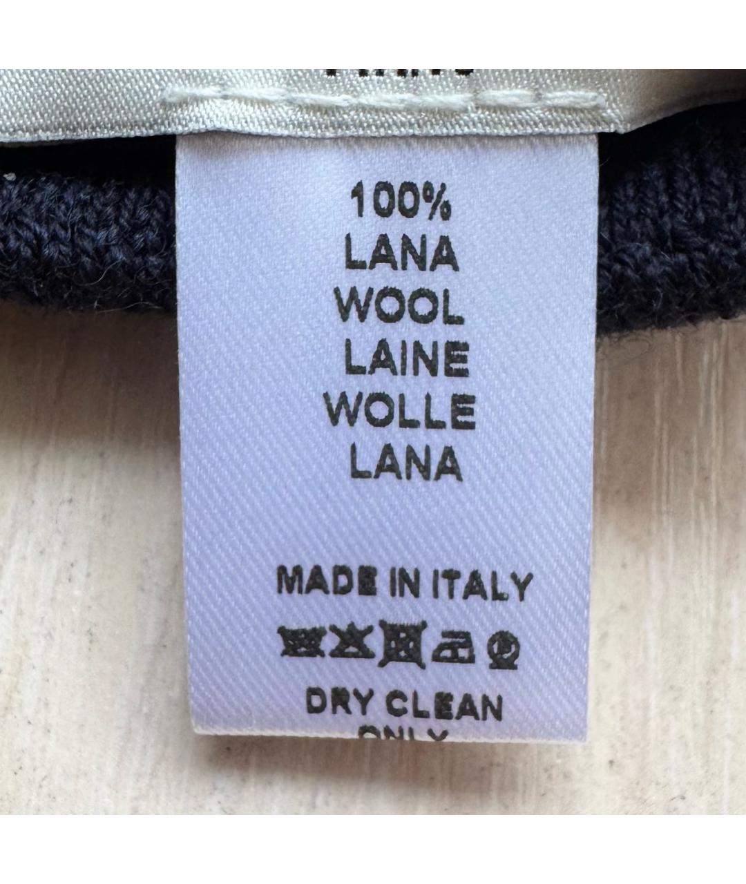 LANVIN Синие шерстяные перчатки, фото 7