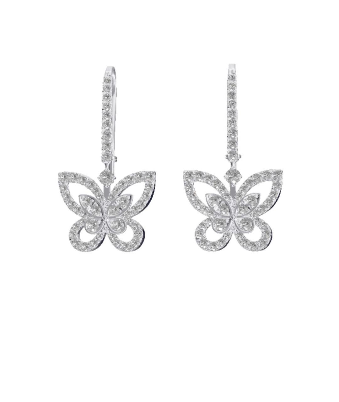 GRAFF Серебряные серьги из белого золота, фото 5