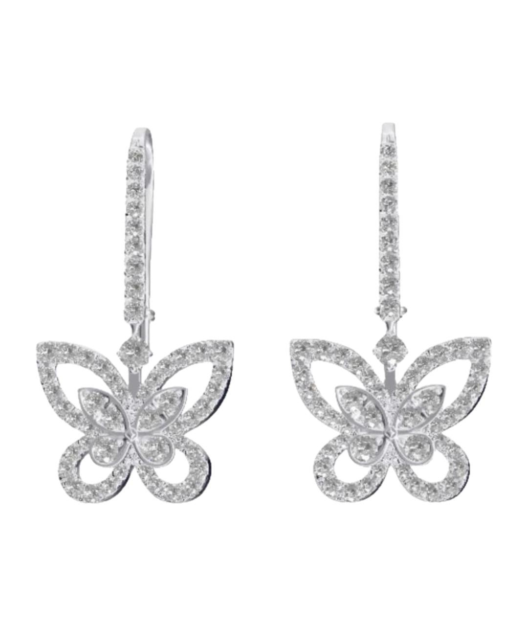 GRAFF Серебряные серьги из белого золота, фото 1