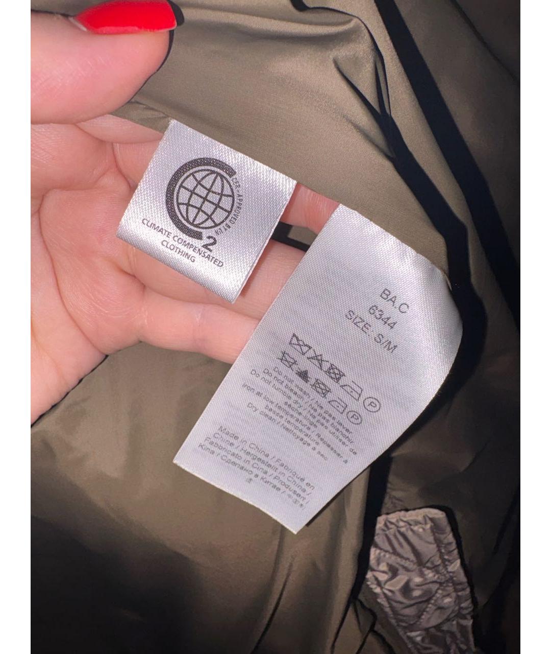 GANNI Коричневый полиэстеровый пуховик, фото 4