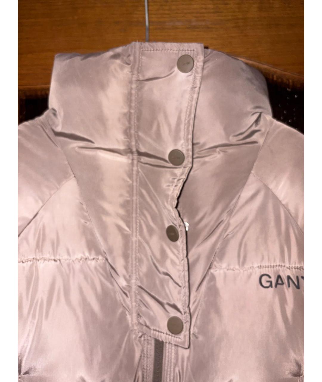 GANNI Коричневый полиэстеровый пуховик, фото 5