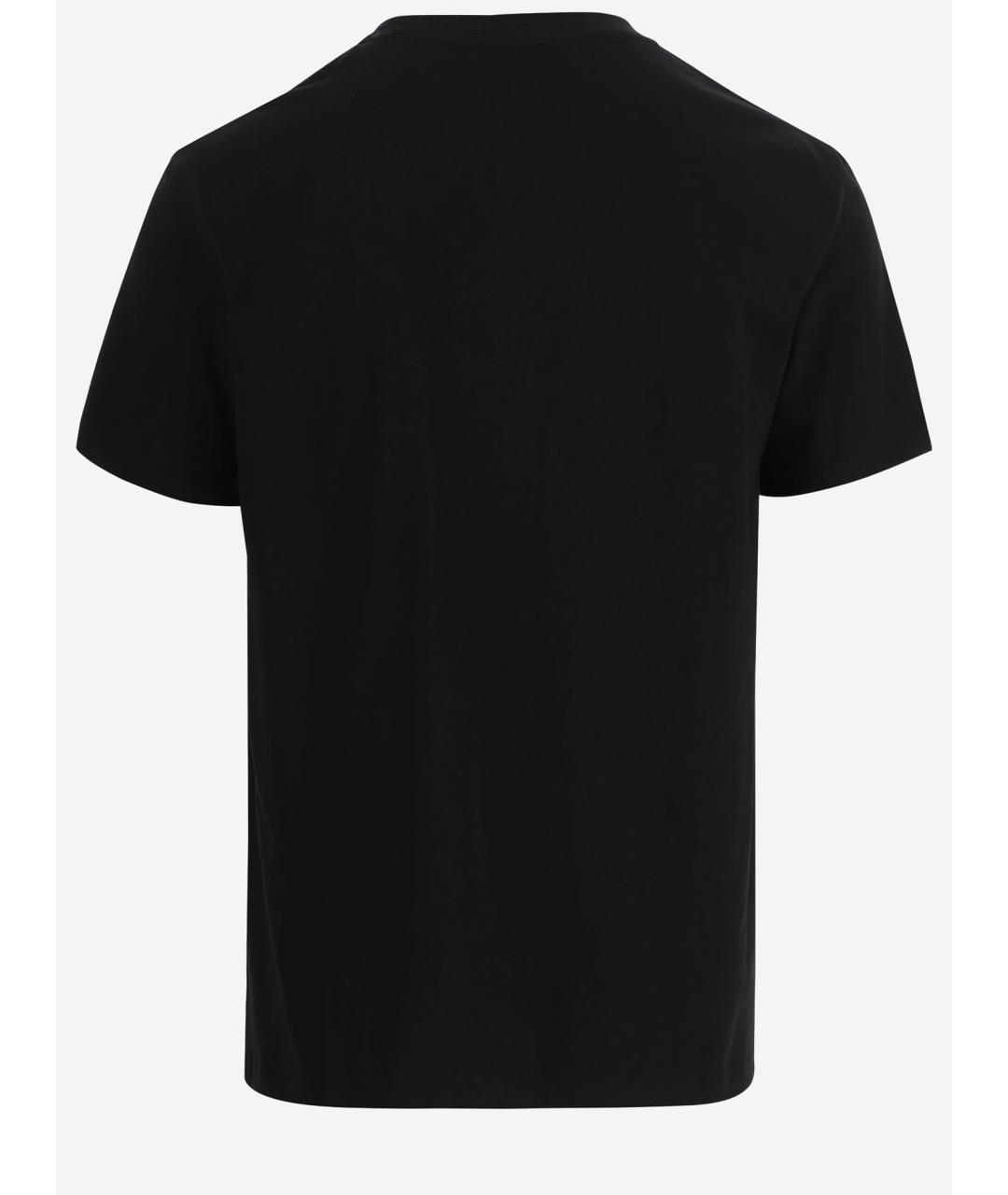 VERSACE Черная хлопковая футболка, фото 2