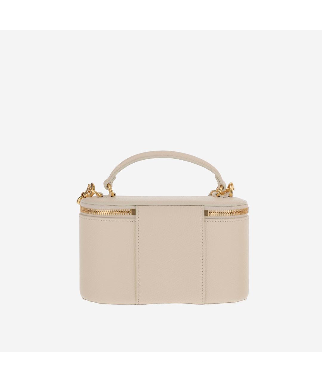 VALENTINO Бежевая кожаная сумка через плечо, фото 3