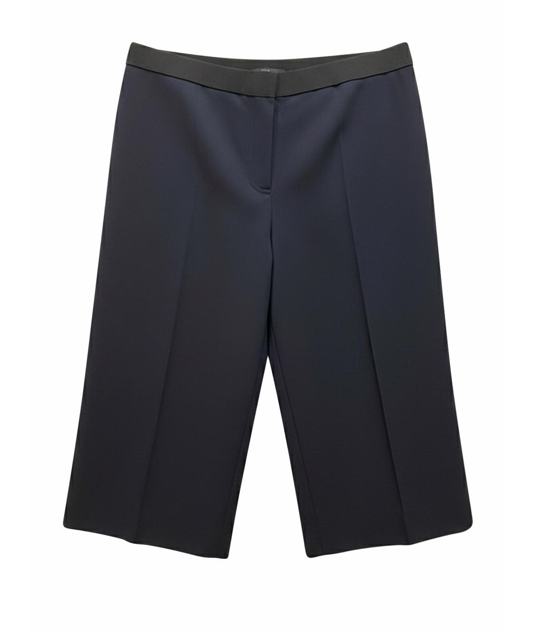 JIL SANDER Темно-синие шерстяные шорты, фото 1
