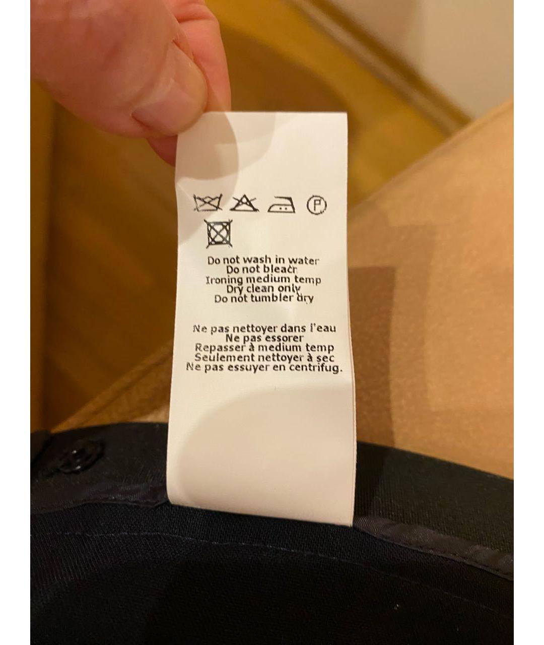 JIL SANDER Темно-синие шерстяные шорты, фото 6