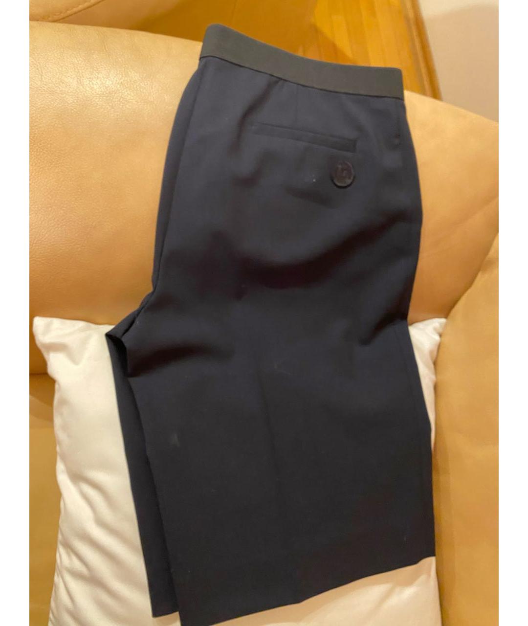 JIL SANDER Темно-синие шерстяные шорты, фото 2